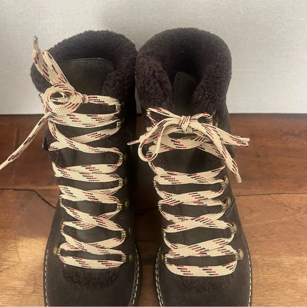 NWOT See By Chloe Women's Eileen Walk Lace Up Hiker Boots-Size 39 - Picture 8 of 11
